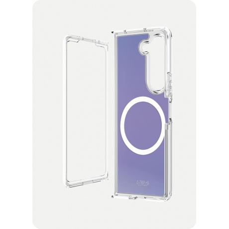 Чехол-накладка AVANA COSMIC Compatible with MagSafe для Samsung Galaxy Z Fold 5, фиолетовый - фото 6
