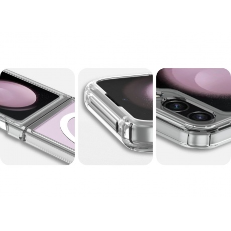 Чехол-накладка AVANA ICE Compatible with MagSafe для Samsung Galaxy Z Flip 5, голубой - фото 9