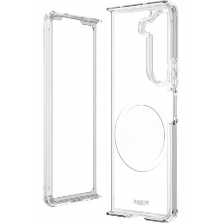 Чехол-накладка AVANA ICE Compatible with MagSafe для Samsung Galaxy Z Fold 5, прозрачный - фото 1