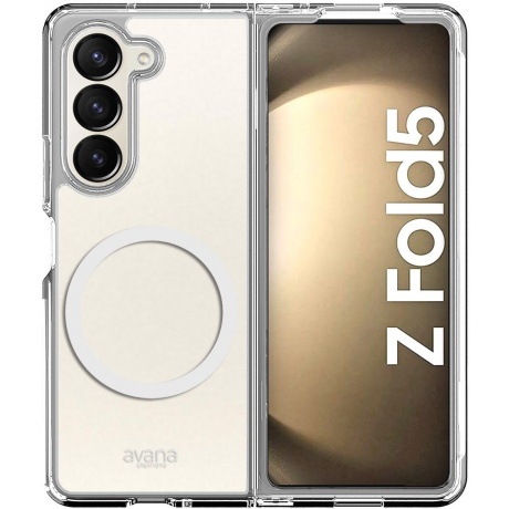 Чехол-накладка AVANA ICE Compatible with MagSafe для Samsung Galaxy Z Fold 5, прозрачный - фото 2