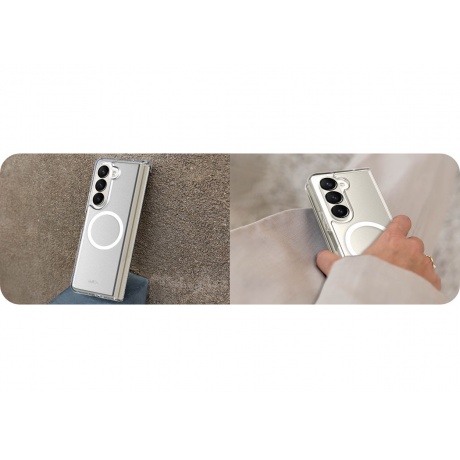 Чехол-накладка AVANA ICE Compatible with MagSafe для Samsung Galaxy Z Fold 5, прозрачный - фото 5