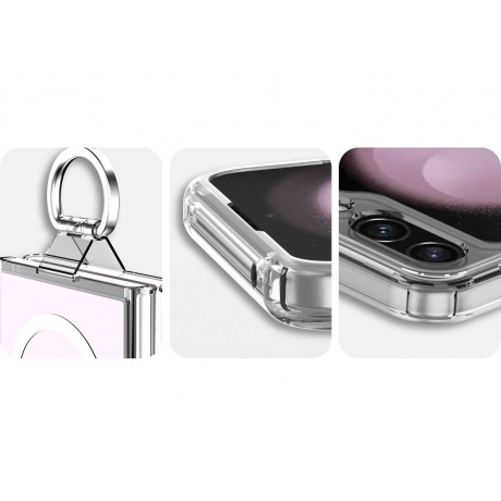 Чехол-накладка AVANA ICE RING Compatible with MagSafe для Samsung Galaxy Z Flip 5, голубой - фото 14
