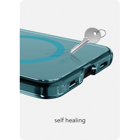 Чехол-накладка AVANA ICE RING Compatible with MagSafe для Samsung Galaxy Z Flip 5, голубой - фото 9