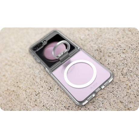 Чехол-накладка AVANA ICE RING Compatible with MagSafe для Samsung Galaxy Z Flip 5, дымчатый - фото 13