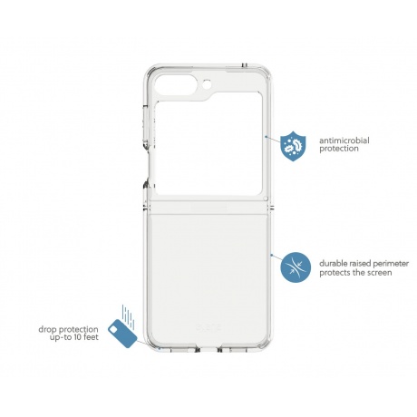 Чехол-накладка AVANA ICE для Samsung Galaxy Z Flip 5, прозрачный - фото 8