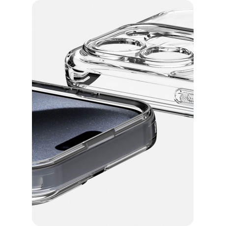 Чехол-накладка AVANA SUNRISE Compatible with MagSafe для iPhone 15 Pro (6.1&quot;), голубой - фото 3
