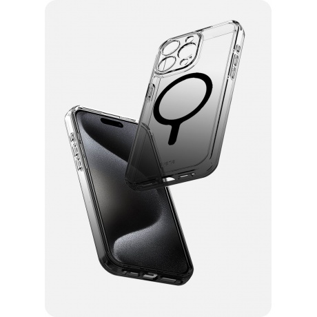 Чехол-накладка AVANA SUNRISE Compatible with MagSafe для iPhone 15 Pro (6.1&quot;), дымчатый - фото 2