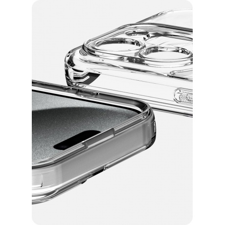 Чехол-накладка AVANA SUNRISE Compatible with MagSafe для iPhone 15 Pro (6.1&quot;), сиреневый - фото 3