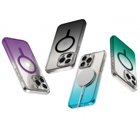 Чехол-накладка AVANA SUNRISE Compatible with MagSafe для iPhone 15 Pro Max (6.7&quot;), голубой - фото 11
