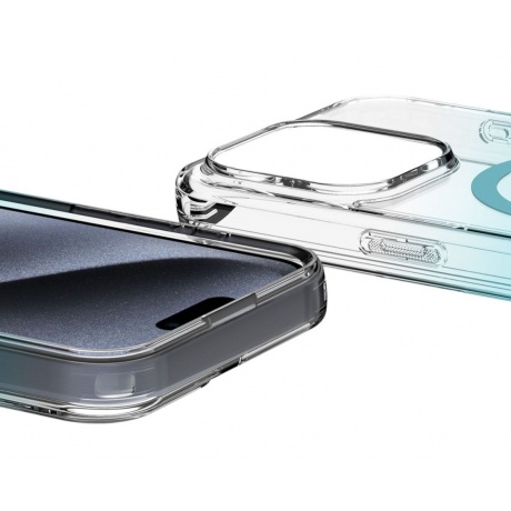 Чехол-накладка AVANA SUNRISE Compatible with MagSafe для iPhone 15 Pro Max (6.7&quot;), голубой - фото 3
