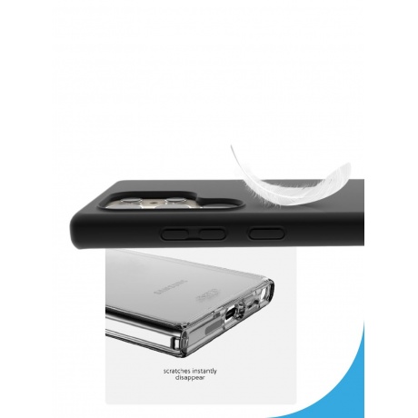 Чехол-накладка AVANA VELVET для Samsung Galaxy S24 Ultra, черный - фото 4
