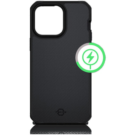 Чехол-накладка ITSKINS BALLISTIC R // NYLON w/MagSafe для iPhone 15 /14 (6.1"), черный