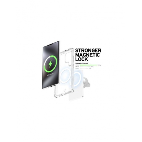 Чехол-накладка ITSKINS HYBRID CLEAR w/MagSafe для Samsung Galaxy S24 Ultra, прозрачный - фото 13