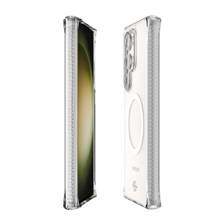 Чехол-накладка ITSKINS HYBRID CLEAR w/MagSafe для Samsung Galaxy S24 Ultra, прозрачный - фото 7