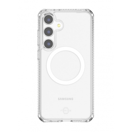 Чехол-накладка ITSKINS HYBRID CLEAR w/MagSafe для Samsung Galaxy S24, прозрачный - фото 6