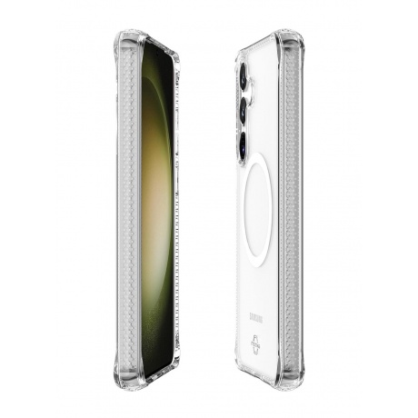 Чехол-накладка ITSKINS HYBRID CLEAR w/MagSafe для Samsung Galaxy S24, прозрачный - фото 7