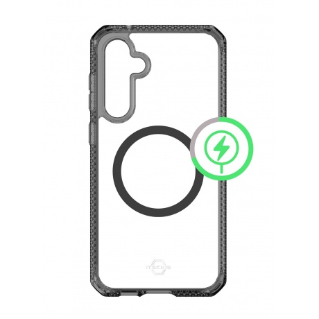 Чехол-накладка ITSKINS HYBRID CLEAR with MagSafe для Samsung Galaxy S23FE, дымчатый - фото 1