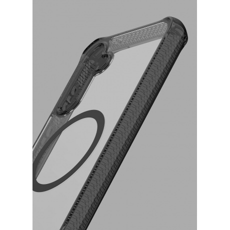 Чехол-накладка ITSKINS HYBRID CLEAR with MagSafe для Samsung Galaxy S23FE, дымчатый - фото 2
