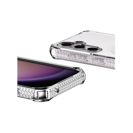 Чехол-накладка ITSKINS HYBRID CLEAR with MagSafe для Samsung Galaxy S23FE, прозрачный - фото 3