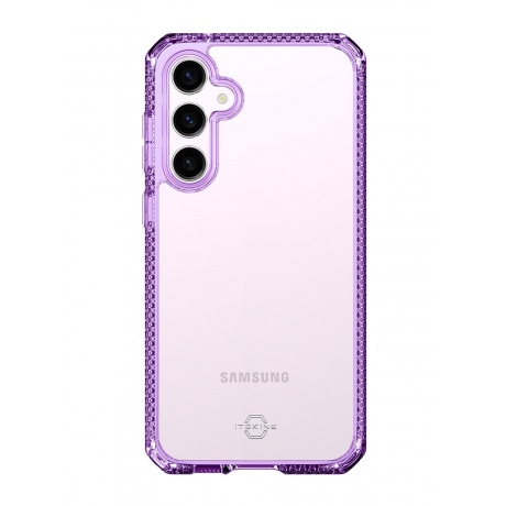 Чехол-накладка ITSKINS HYBRID CLEAR для Samsung Galaxy S23FE, сиреневый/прозрачный - фото 3