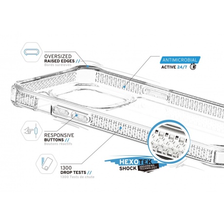 Чехол-накладка ITSKINS HYBRID CLEAR для Samsung Galaxy S24 Ultra, прозрачный - фото 15