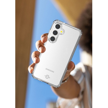 Чехол-накладка ITSKINS HYBRID CLEAR для Samsung Galaxy S24+, прозрачный - фото 4