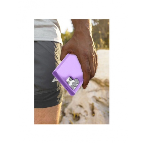 Чехол-накладка ITSKINS HYBRID FROST для Samsung Galaxy S24+, фиолетовый - фото 5