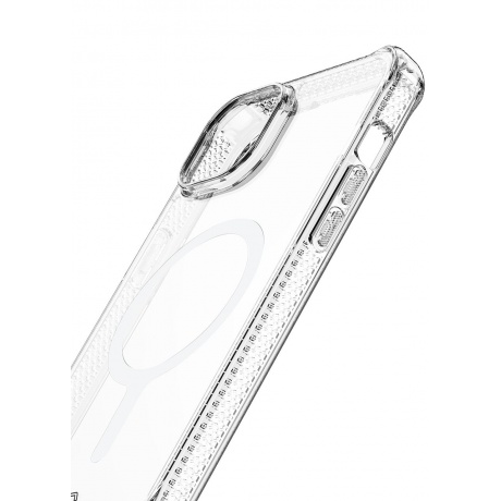 Чехол-накладка ITSKINS HYBRID R CLEAR MagSafe для iPhone 15 /14 (6.1&quot;), прозрачный - фото 2