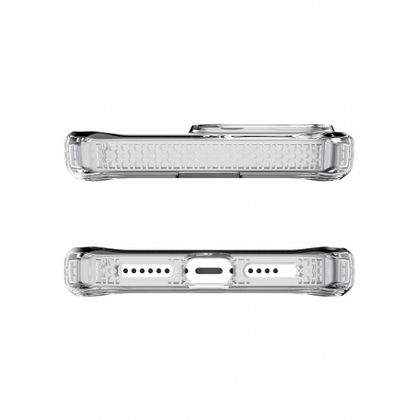 Чехол-накладка ITSKINS HYBRID R CLEAR MagSafe для iPhone 15 /14 (6.1&quot;), прозрачный - фото 6