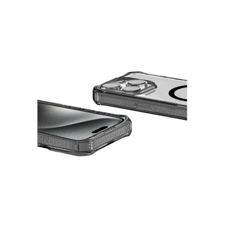 Чехол-накладка ITSKINS HYBRID R CLEAR MagSafe для iPhone 15 /14 (6.1&quot;), прозрачный - фото 8