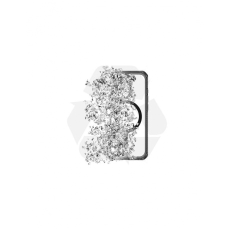 Чехол-накладка ITSKINS HYBRID R CLEAR MagSafe для iPhone 15 /14 (6.1&quot;), прозрачный - фото 9