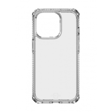 Чехол-накладка ITSKINS HYBRID R CLEAR для iPhone 15 Pro (6.1&quot;), прозрачный - фото 1