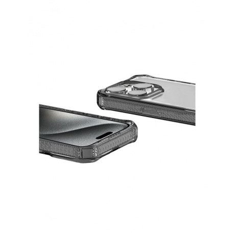 Чехол-накладка ITSKINS HYBRID R CLEAR для iPhone 15 Pro (6.1&quot;), прозрачный - фото 8