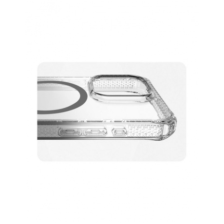 Чехол-накладка ITSKINS HYBRID R OMBRE MagSafe для iPhone 15 Pro  (6.1&quot;), сиреневый - фото 9