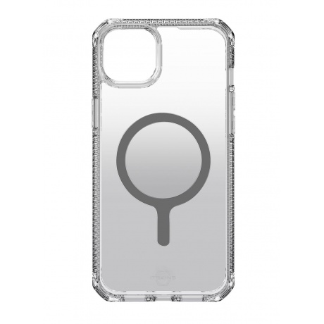 Чехол-накладка ITSKINS HYBRID R OMBRE MagSafe для iPhone 15/14  (6.1&quot;), дымчатый - фото 1