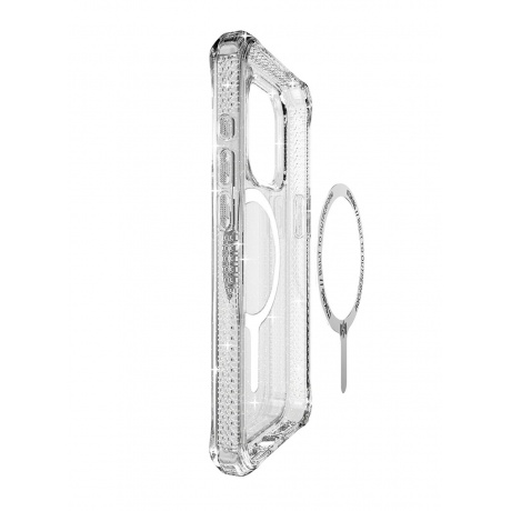 Чехол-накладка ITSKINS HYBRID R SPARK w/MagSafe  для iPhone 15 Pro  (6.1&quot;), прозрачный - фото 3