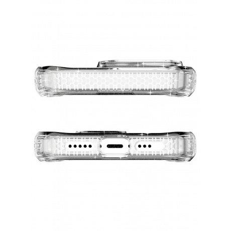 Чехол-накладка ITSKINS HYBRID R SPARK w/MagSafe  для iPhone 15 Pro  (6.1&quot;), прозрачный - фото 6