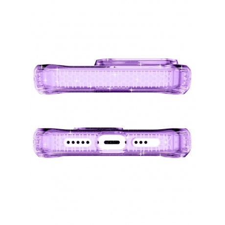 Чехол-накладка ITSKINS HYBRID R SPARK w/MagSafe для iPhone 15 Pro Max (6.7&quot;), сиреневый - фото 6