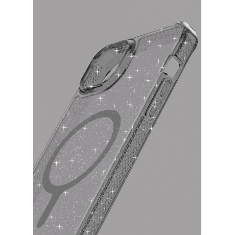 Чехол-накладка ITSKINS HYBRID R SPARK w/MagSafe для iPhone 15/14  (6.1&quot;), дымчатый - фото 2