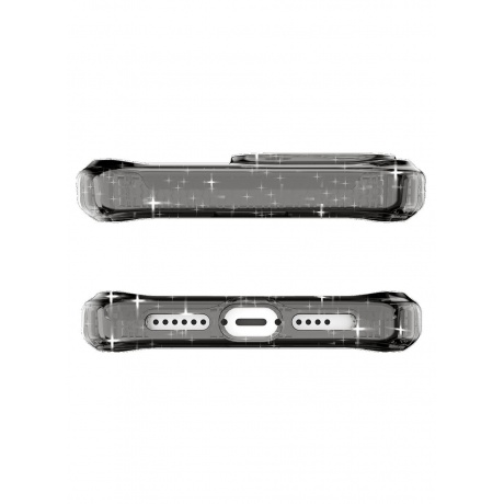 Чехол-накладка ITSKINS HYBRID R SPARK w/MagSafe для iPhone 15/14  (6.1&quot;), дымчатый - фото 6