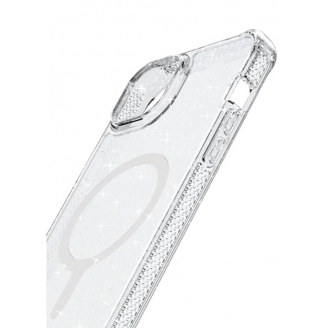 Чехол-накладка ITSKINS HYBRID R SPARK w/MagSafe для iPhone 15/14  (6.1&quot;), прозрачный - фото 2