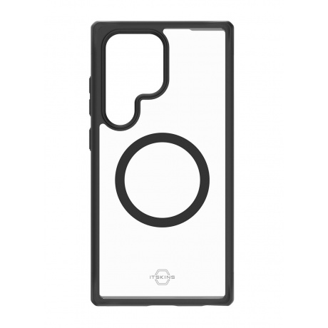 Чехол-накладка ITSKINS HYBRID SOLID w/MagSafe для Samsung Galaxy S24 Ultra , черн./прозрачный - фото 1