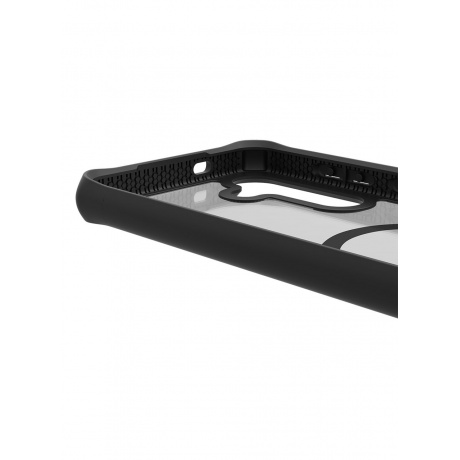 Чехол-накладка ITSKINS HYBRID SOLID with MagSafe для Samsung Galaxy S24, черный/прозрачный - фото 6