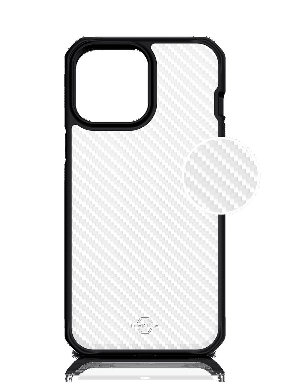 Чехол-накладка ITSKINS HYBRID TEK для iPhone 13 Pro (6.1), черный/прозрачный