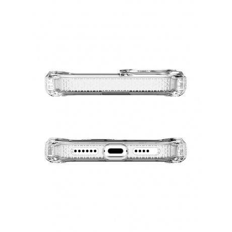 Чехол-накладка ITSKINS SUPREME R CLEAR MagSafe для iPhone 15 , белый/прозрачный - фото 6