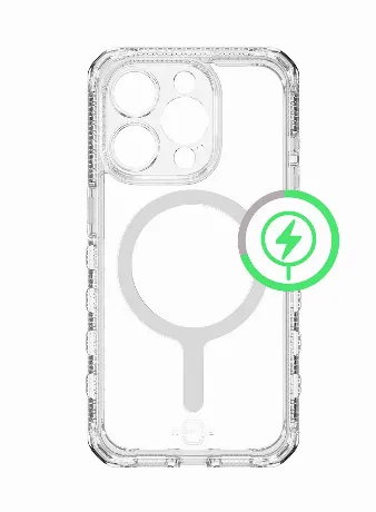 Чехол-накладка ITSKINS SUPREME R CLEAR MagSafe для iPhone 15 Pro...