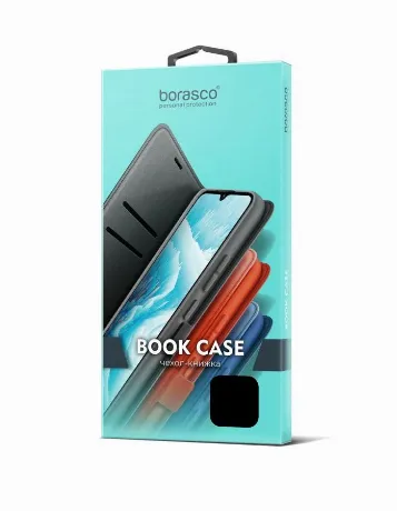 Чехол BoraSCO Book Case для Xiaomi Redmi Note 13 4G черный