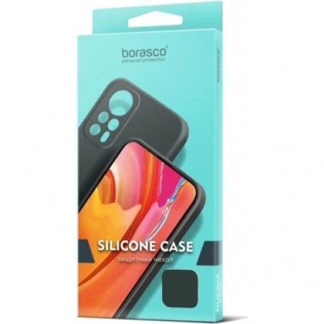 Чехол BoraSCO Silicone Case матовый для Tecno Spark 20 Pro черны...