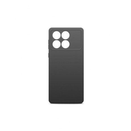 Чехол BoraSCO Silicone Case матовый для Xiaomi POCO X6 Pro черный - фото 2