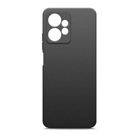 Чехол BoraSCO Silicone Case матовый для Xiaomi Redmi Note 12 (4G) черный - фото 2
